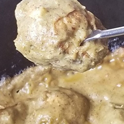 Crockpot Meatballs in Kiwi Berry Jam