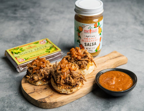 Sweet & Spicy Pulled Pork Crostini