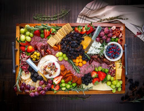 Grazing Board with Raisins on the Vine