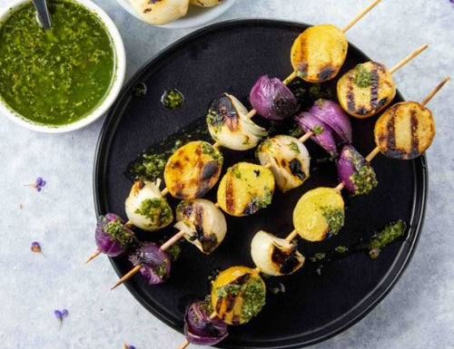 DYP® & Boiler Onion Skewers with Chimichurri