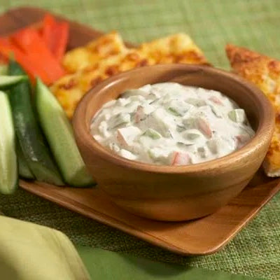 Image of Hatch Pepper Dip with Crunchy Cucumbers