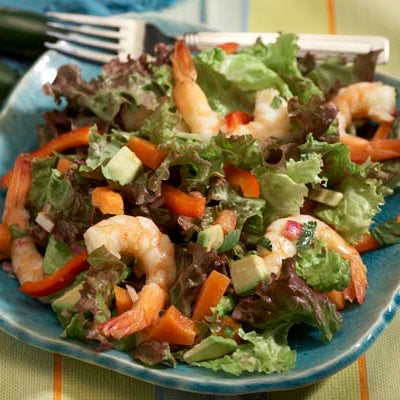 Image of Shrimp Salad with Avocado and Caribbean Red Papaya