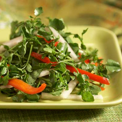 Image of Watercress, Bell pepper and Daikon Radish Salad