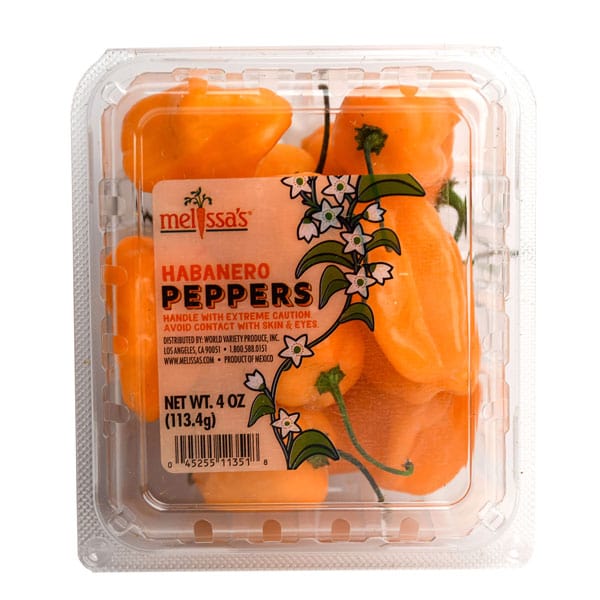 Image of  3 packages (4 Ounces each) Habanero Peppers Vegetables