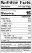 Image of  Baby Summer Squash Nutrition Facts Panel