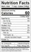 Image of  Butternut Squash Nutrition Facts Panel