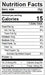 Image of  Dried Oaxaca Peppers Nutrition Facts Panel