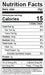 Image of  Dried Red Tomatoes Nutrition Facts Panel