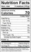 Image of  Italian Prune Plums Nutrition Facts Panel
