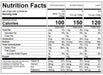 Image of  Legume Assortment Nutrition Facts Panel