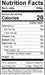 Image of  Long Sweet Peppers Nutrition Facts Panel