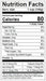 Image of  Organic Blueberries Nutrition Facts Panel