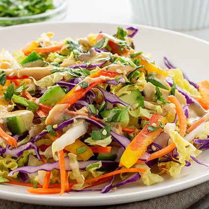 Asian Salad with Miso Dressing</