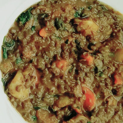 Lentil Soup with Merguez Sausage and Smoked Paprika