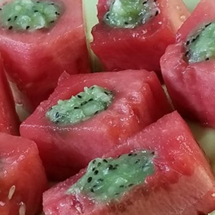 Watermelon-Kiwi Cooler Squares