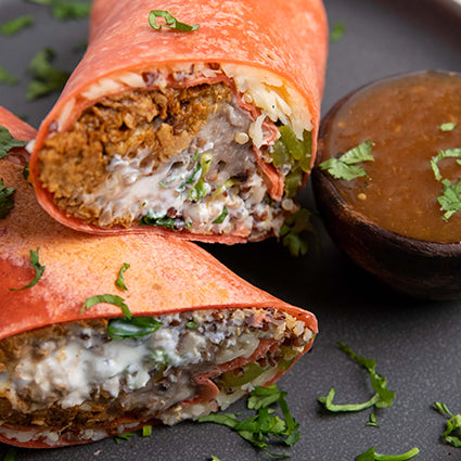 Image of Roasted Hatch Pepper and Six Bean Medley Burritos