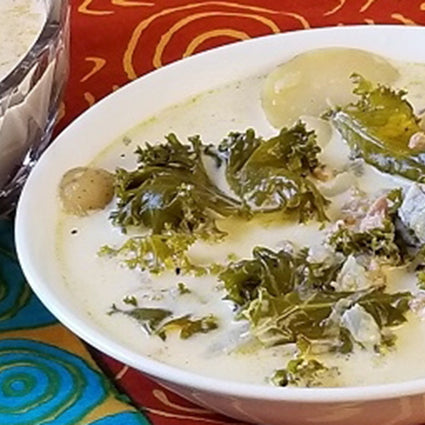 Quick Potato Kale Soup