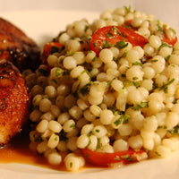 Image of Pan-Seared Sea Scallops with Israeli Couscous Salad