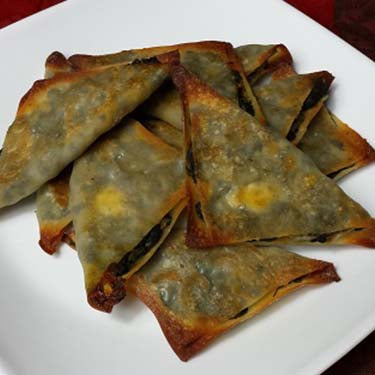 Image of Spinach Won Ton Triangles