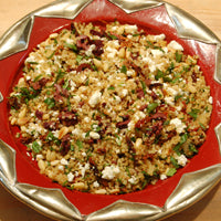Image of Toasted Quinoa Tabbouleh with Pine Nuts, Feta Cheese, Kalamata Olives and Heirloom Sun Dried Tomatoes
