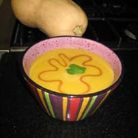 Image of Butternut Squash Soup with Chipotle Cream