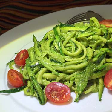 Image of Zucchini Noodles with Pesto Sauce