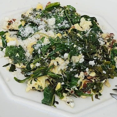 Image of Four Herb Salad with Scrambled Eggs
