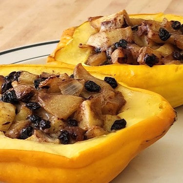 Image of Cheesy Apple-Stuffed Acorn Squash