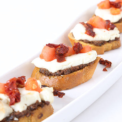 Image of Goat Cheese and Sun Dried Tomato Tartines