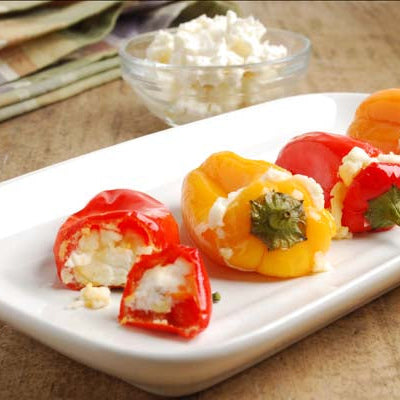 Image of Goat Cheese Stuffed Veggie Sweet Mini Peppers