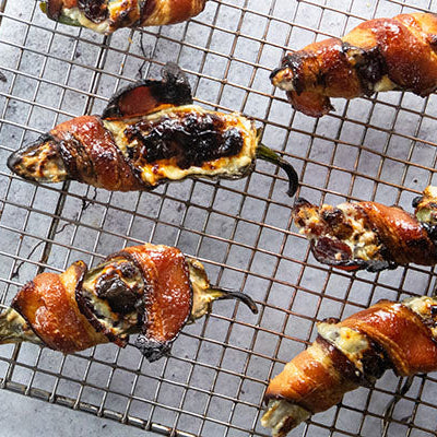 Image of Grilled Bacon Wrapped Jalapeno Poppers