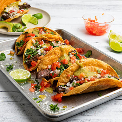 “Chihuahua Style” Grilled Carne Asada Tacos
