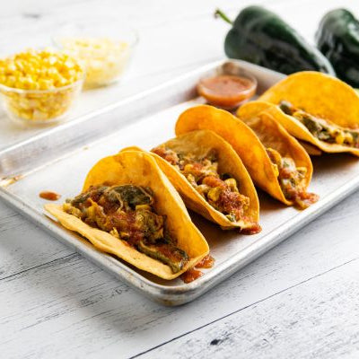 Image of “Guanajuato Style” Rajas con Crema Tacos