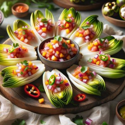 Image of Endive with Mangosteen Salsa