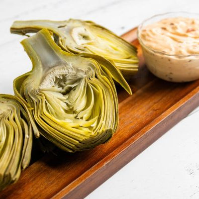 Artichokes and Chipotle Mayo Dipping Sauce