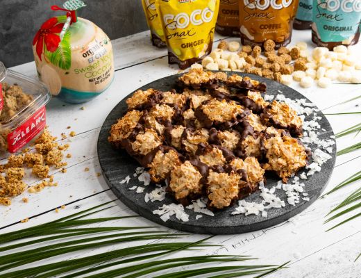 Chocolate Dipped Coconut Macaroons — Melissas Produce