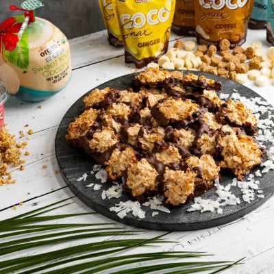 Image of Chocolate Dipped Coconut Macaroons