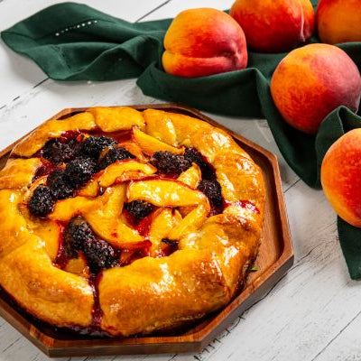 Image of Summer Peach and Blackberry Galette
