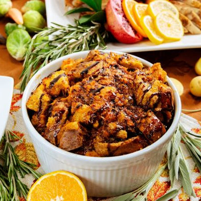 Sweet Potato and Pecan Bread Pudding