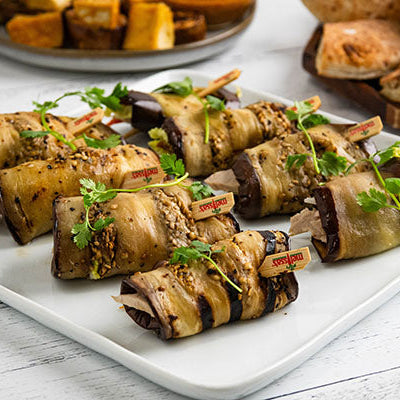 Grilled Eggplant “Banh Mi-Like” Roll Ups