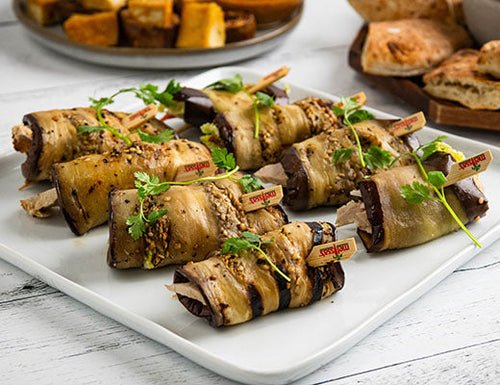 Grilled Eggplant “Banh Mi-Like” Roll Ups