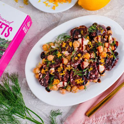 Steamed Baby Red Beets Roasted with Balsamic Glaze & Lemon Zest