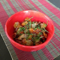 Image of Sunchokes with Grape Tomatoes and Garlic