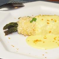 Image of Asparagus Stuffed Breast of Chicken With Cara Cara Orange Hollandaise