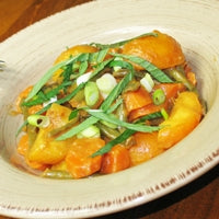 Image of Glazed Carrots and Apricots with Green Beans