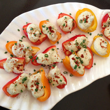 Image of Hummus Stuffed Mini Peppers