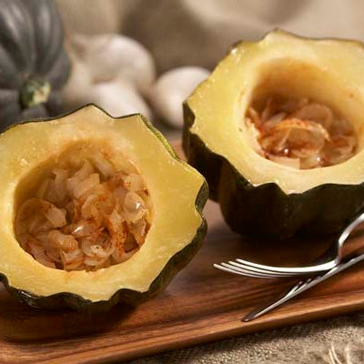 Image of Acorn Squash with Boiler Onions