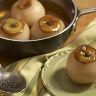 Asian Pears Poached in Plum Wine