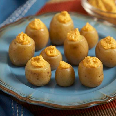 Image of Baby Dutch Yellow® Potatoes Stuffed with Hummus