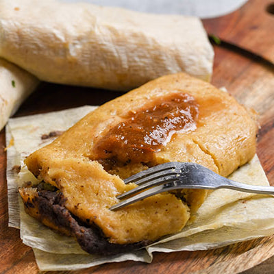 Black Bean, Green Chile and Cheese Tamales